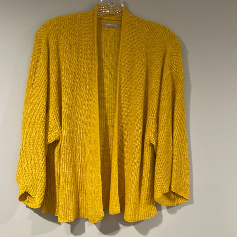 Anthropologie cropped cardigan sweater shawl with bell sleeves